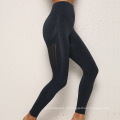 China fornecedor de cor sólida brilhante e oco elevador de bunda para ginástica leggings calças de ioga sem costura